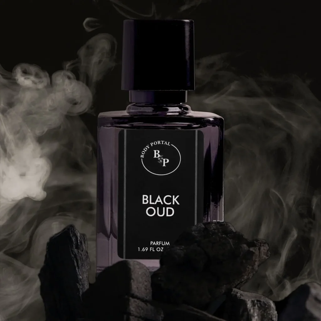 BLACK OUD by BODY PORTAL – Inspired by Aseel, Arabian Oud |Luxury Swiss Eau de Parfum | Unisex Perfume for Women & Men |  | Long-Lasting  | 30% Perfume Oil Concentration | Deep Oriental Woody Scent with Rose, Vanilla & OUD | 50ml