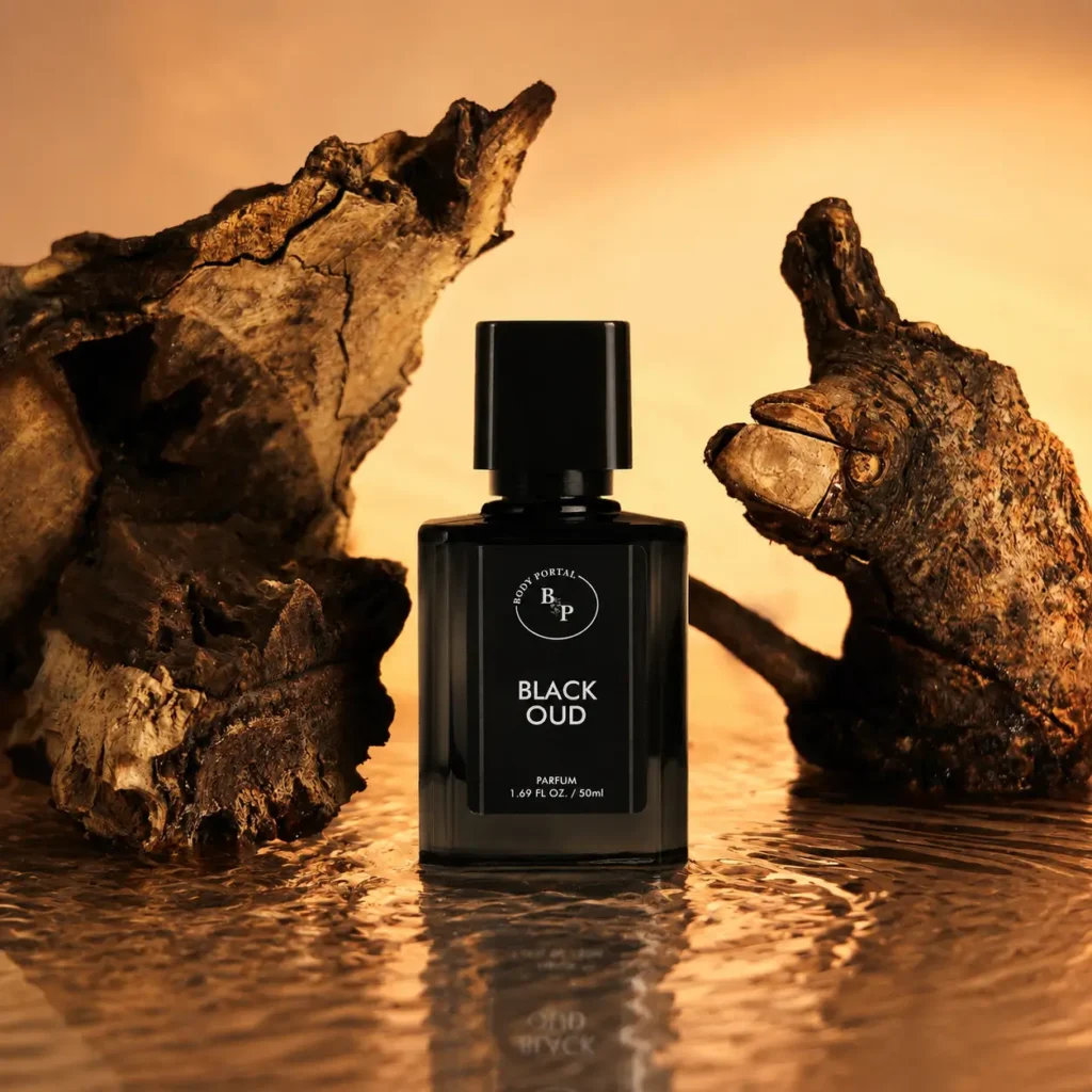 BLACK OUD by BODY PORTAL – Inspired by Aseel, Arabian Oud |Luxury Swiss Eau de Parfum | Unisex Perfume for Women & Men |  | Long-Lasting  | 30% Perfume Oil Concentration | Deep Oriental Woody Scent with Rose, Vanilla & OUD | 50ml