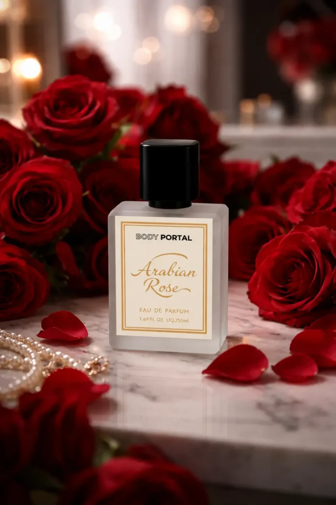 ARABIAN ROSE by BODY PORTAL – Inspired by Beauty of Arabia | Luxury Swiss Eau de Parfum | Unisex Perfume for Women & Men | Long-Lasting | 30% Perfume Oil Concentration | 50ml