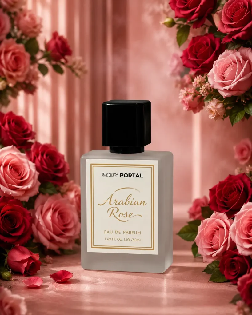 ARABIAN ROSE by BODY PORTAL – Inspired by Beauty of Arabia | Luxury Swiss Eau de Parfum | Unisex Perfume for Women & Men | Long-Lasting | 30% Perfume Oil Concentration | 50ml